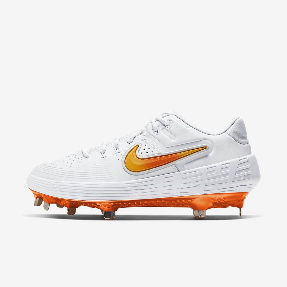 Crampon Baseball Nike Zoom Hyperdiamond 3 Elite CS Blanche 7256-431 White/Laser Orange/Pure Platinum/Magma Orange Femme | QPG-38074471